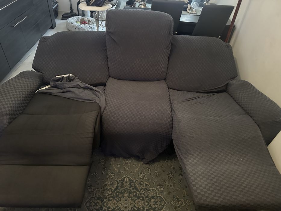 Sofa eletrico cinzento
