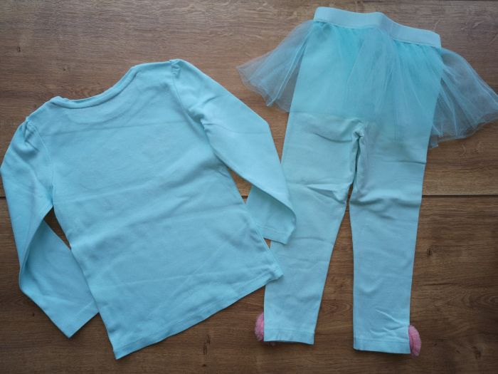 GYMBOREE komplet bluzeczka i legginsy tutu Snowflake Glamour 3T