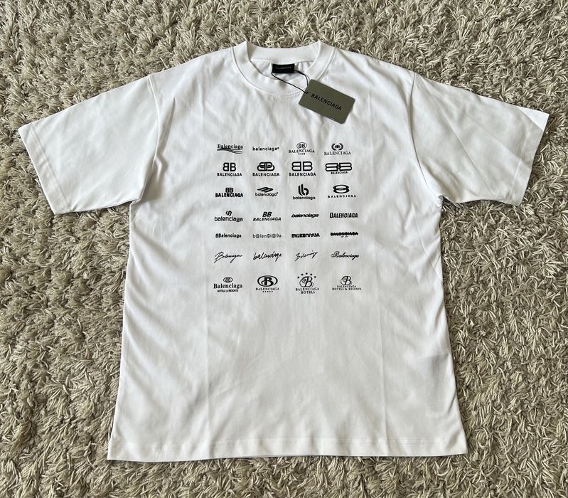 Balenciaga off white футболка