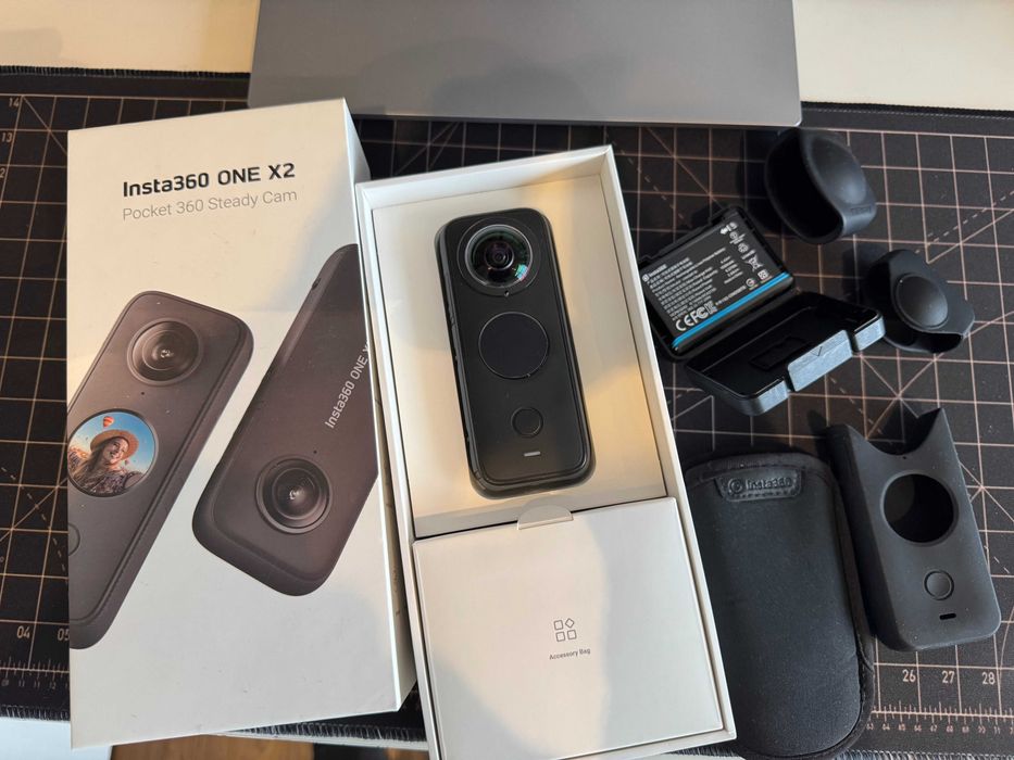 Insta360 ONE X2 – Como Nova | Pouquíssimo Uso | Bateria Extra