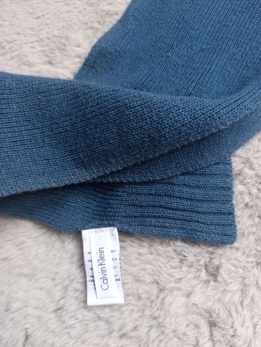 Szalik unisex kaszmir calvin klein elegancki bawełna zimowy