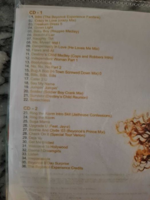 Vendo cd música ao vivo da Beyoncé