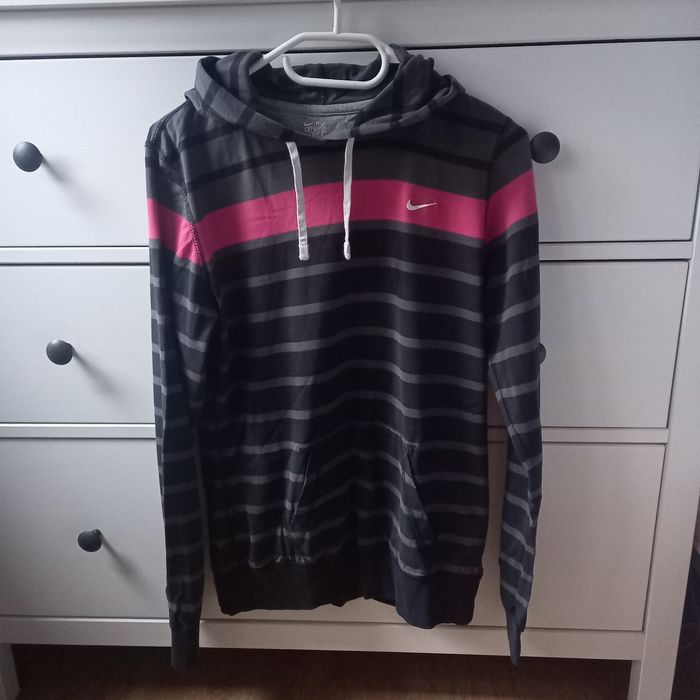 Bluza Nike z kapturem szaro czarna S