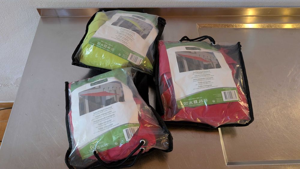 Pack de 3 toldos triangulares