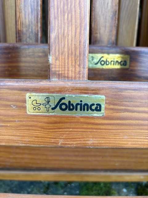 Berço / Cama de grades em madeira Sobrinca