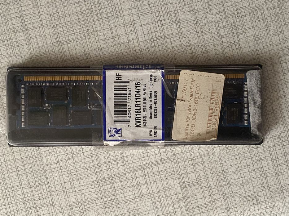 Kingston DDR3 16GB 1600MHz для ПК (нова)
