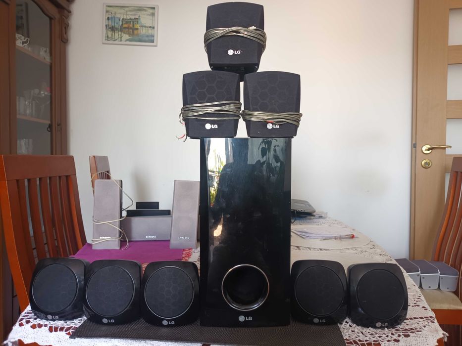 Zestaw głośników kin domowych wszystkie sprawne okazja