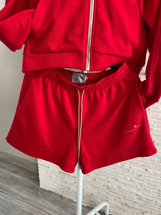 Project Runawy lemonada nowy set dres red bluza zip spodenki