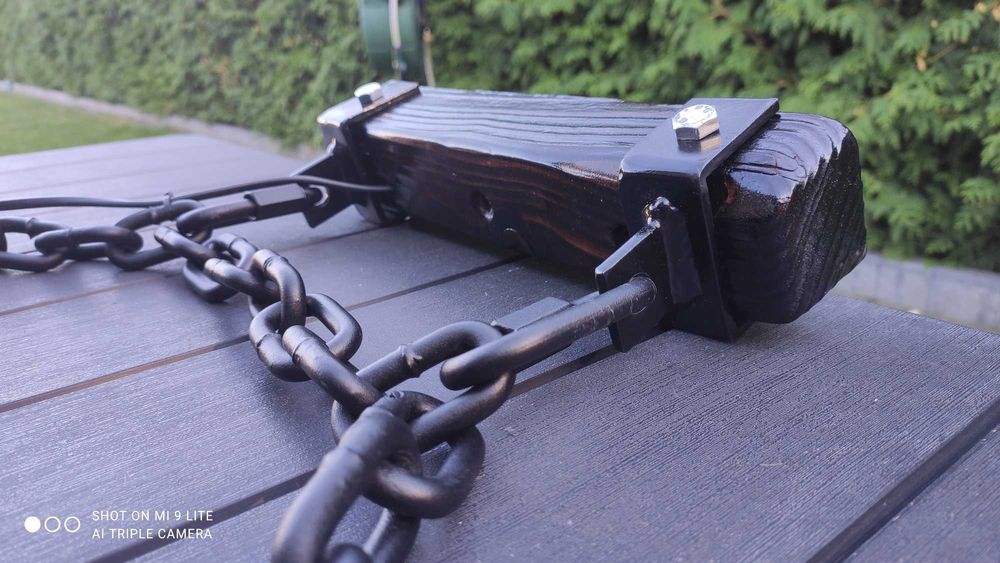 Nowa wisząca lampa drewniana – ręcznie robiona