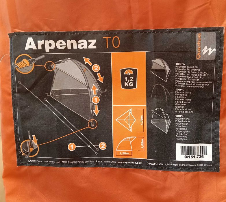 Abrigo solar para praia