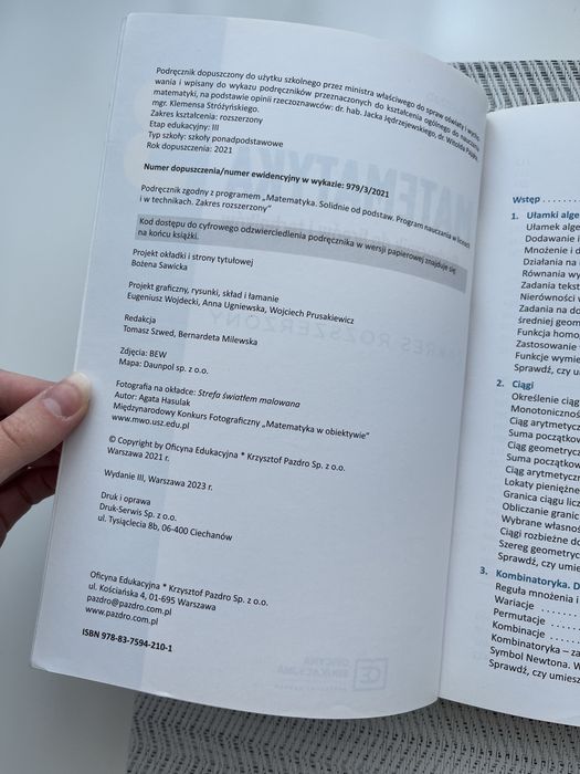 Matematyka 3 Pazdro Komplet podręcznik + zbiór zadań
