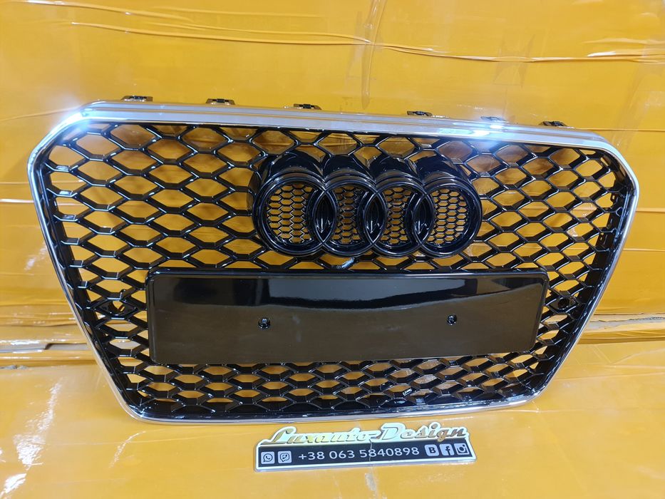 Решетка радиатора в стиле S и RS для AUDI А3 А4 A5 А6 А7 Q5 Q7 Q8