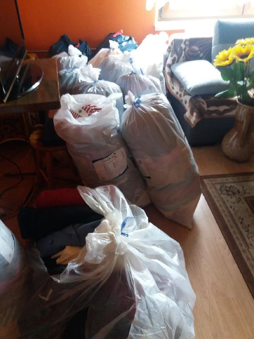 5 worków ubrań damskich