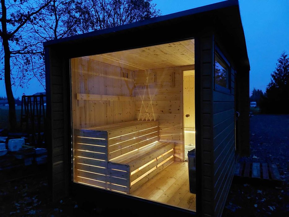 Sauna ogrodowa, sucha, fińska