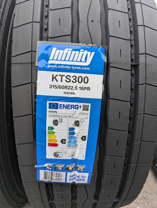 315/60R22.5 Infinity KTS300 opona ciężarowa przednia NOWA