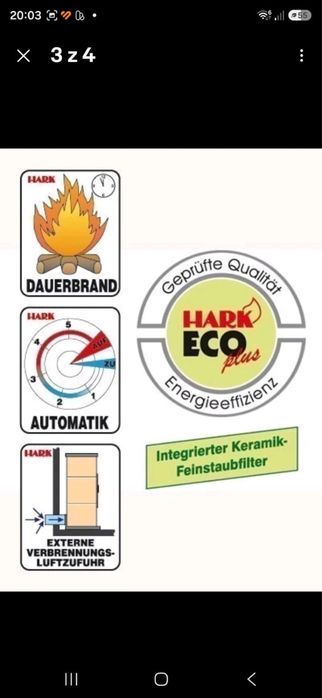 Kominek wolnostojacy hark 34