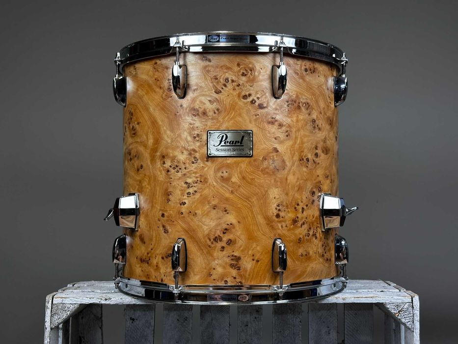 Pearl Session Series 16x16" Floor Tom | Maple / Birds Eye Burl