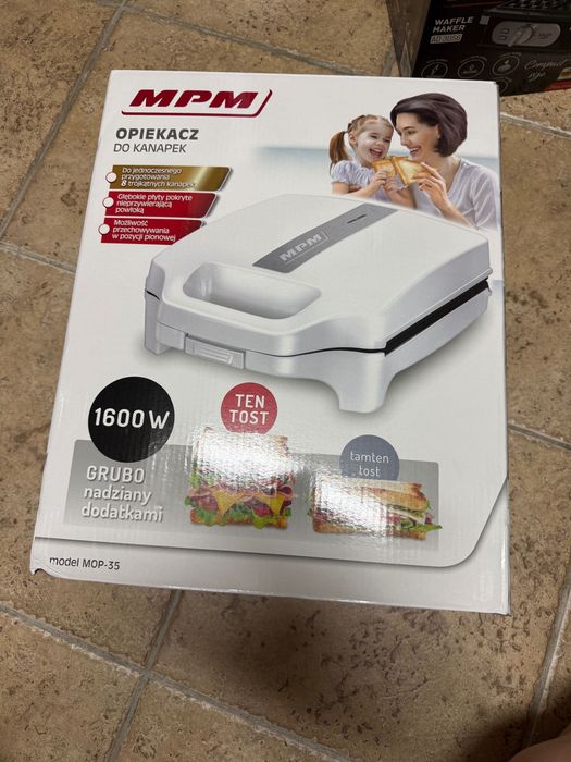 Opiekacz do kanapek MPM MOP-35 jak NOWY