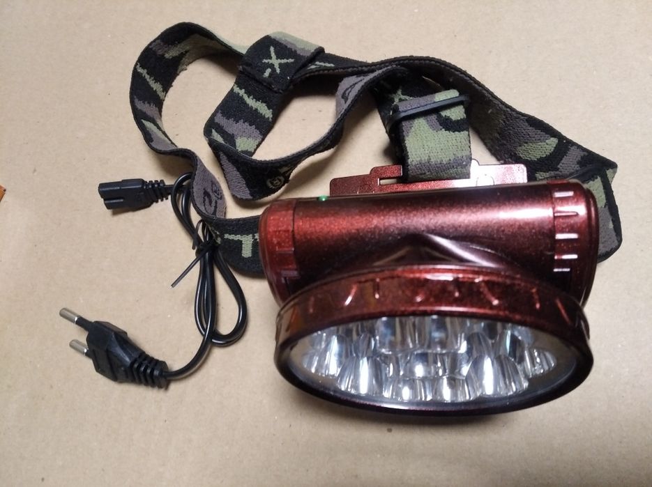 Фонарик налобный акамуляторный