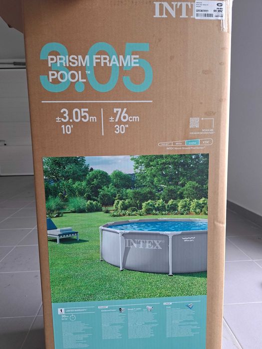 Piscina 3,05 × 0,76m + bomba de filtragem