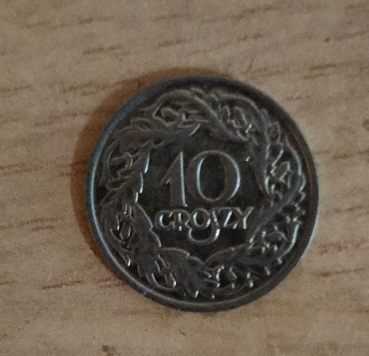 Moneta  10 groszy z 1923r .i inne monety.