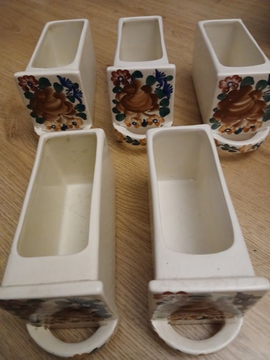 5 szufladek z fajansu wloclawek