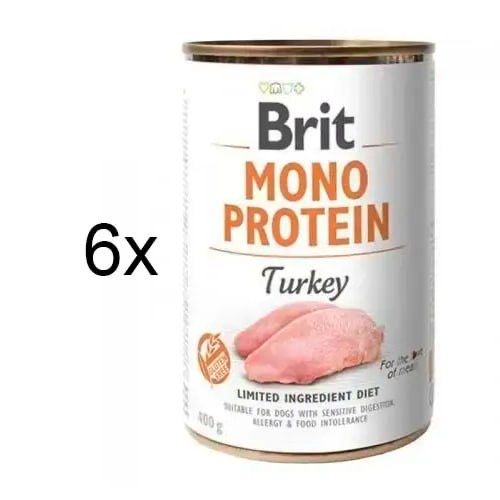 Brit Mono Protein Turkey з індичкою, вологий корм 400 г