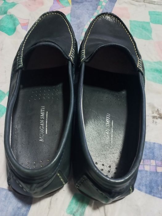 Mocassim Morgan Smith em pele azul n.42