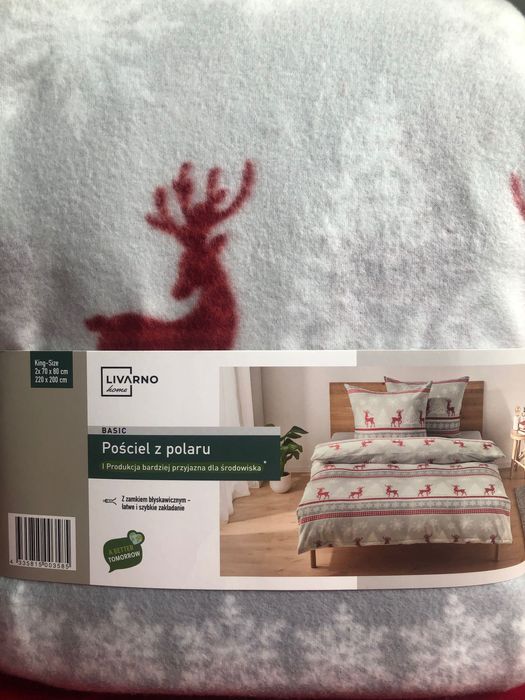 Pościel z polaru 220x200 plus dwie poduszki 70x80