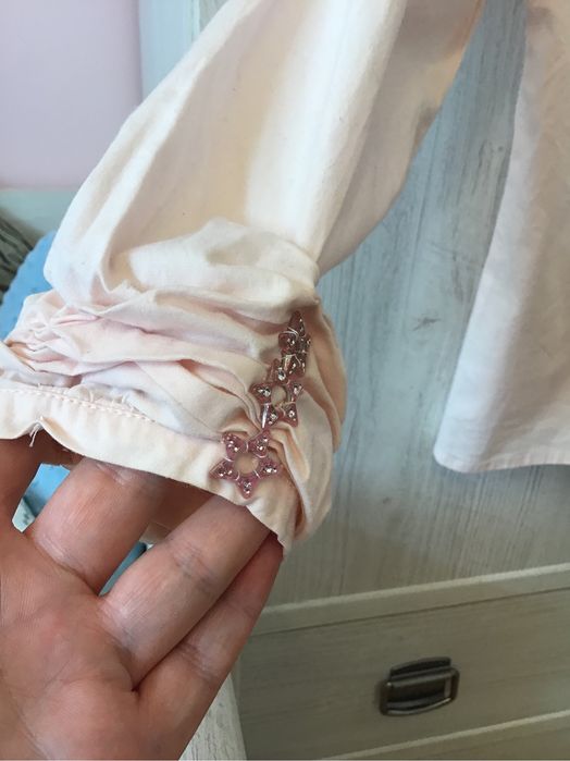 Elegancka koszula blady róż