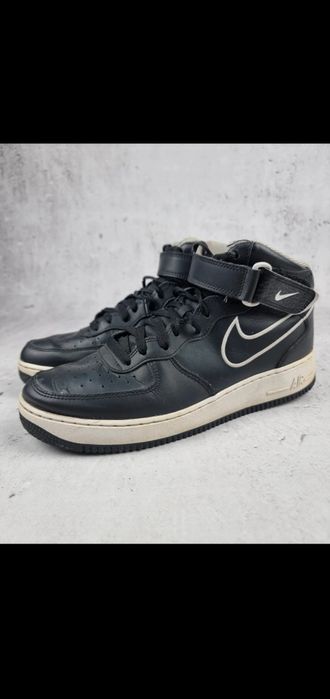 Buty Męskie Nike Air Force 43 Sportowe Wysokie Sneakersy Czarne