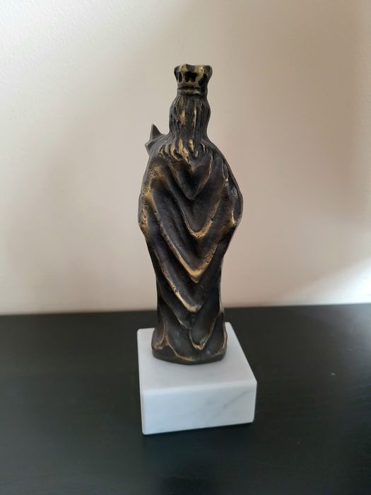 Figurka Św Barbara mosiądź