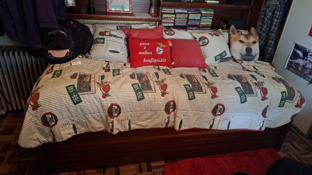 Cama solteiro com prateleiras em cima