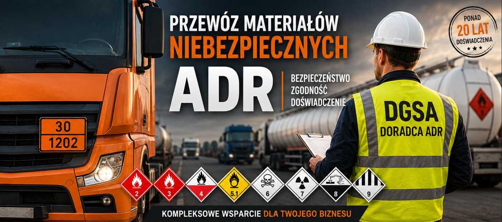 ADR DGSA RID Doradca sprawozdania roczne Łódź FV23%