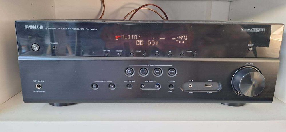 kino domowe 5.0 Yamaha RX-V483 MusicCast + Pure Acoustics Nova 6