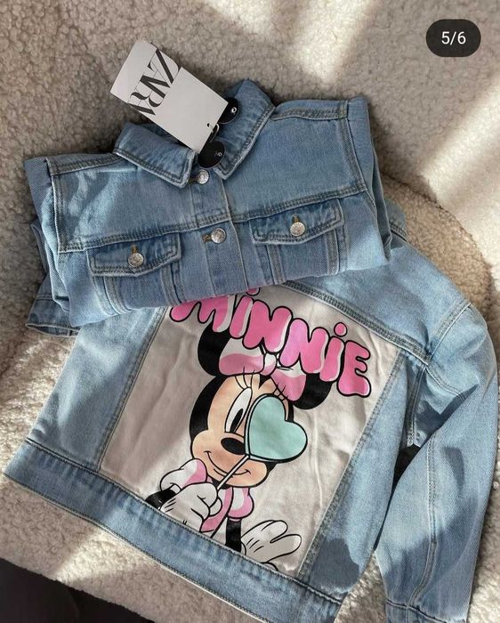 Джинсова куртка Zara на дівчинку Джинсовка на девочку