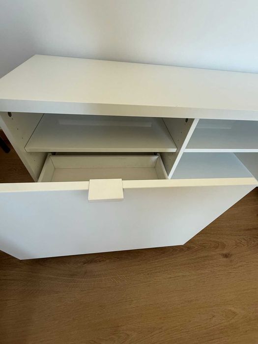 Móvel de TV IKEA BYÅS branco