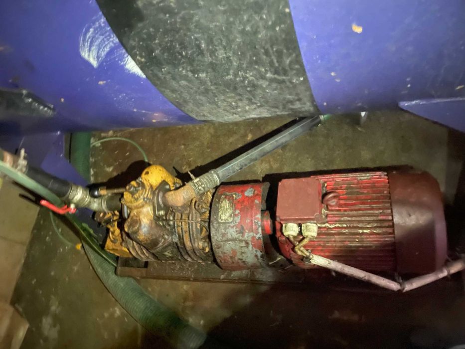 pompa vacum z silnikiem ścieków wody / odpadów 17 KW 1500 obr 210m3/h,