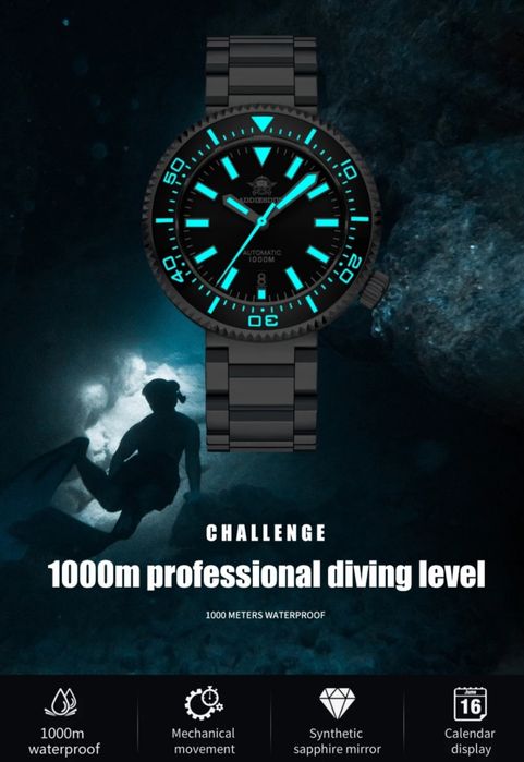 Годинник часы Addiesdive 1000m NH35 Seiko