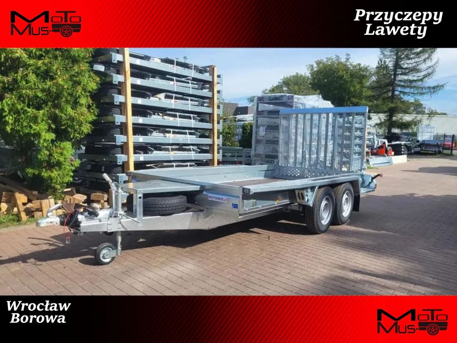 Brenderup Przyczepa Brenderup MT3651 350x180 DMC 3500 kg Minikoparka Walec Traktorek  Nowa przyczepa pod minikoparkę Brenderup DMC 3500kg Wrocław Borowa