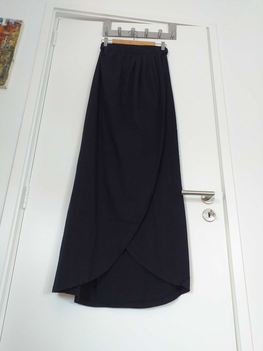 Vestido maxi cruzado azul cai cai S/M Lanidor