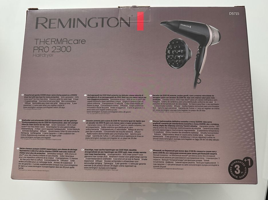 Secador de Cabelo Pro Remington NOVO
