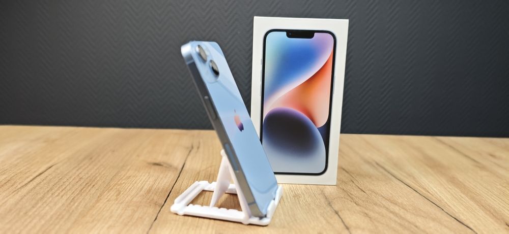 iPhone 14 у блакитному кольорі (Blue) e-sim / neverlock / 128 GB /магазин /ГАРАНТІЯ