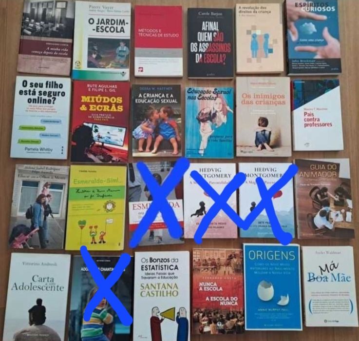 Livros sobre a parentalidade e educação,