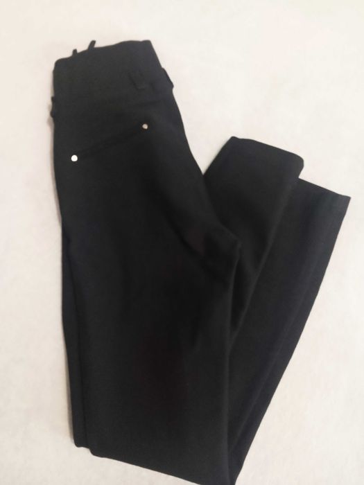 Легінси якісні чорного кольору щільна тканина добрий стан розмір xs-s