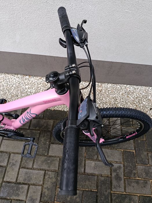 Nowy Kands Dragon 24" różowy z brokatem 13" osprzęt Shimano 3 kolory