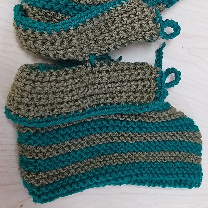 Botinhas para aquecer os pés.
