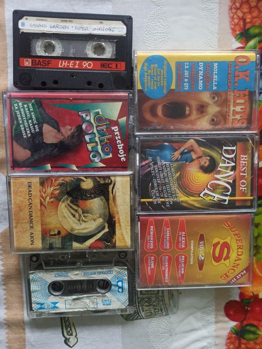 Zestaw 7szt. Kaset magnetofonowych - Pop, Dance, Disco
