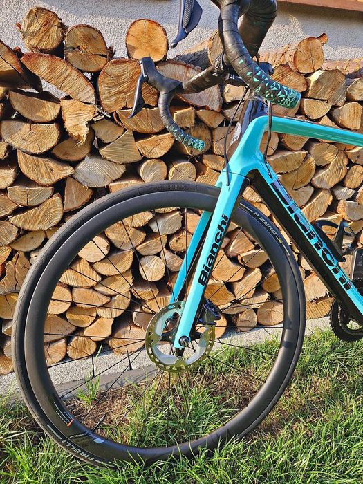 Bianchi Infinito CV Celeste, Ultegra Di2, koła karbon, rama 55 cm