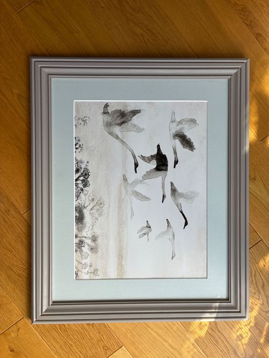 Plakat w ramie Anita Tomala - Plakat jest naklejony razem z passe partout na tekturę. Ok 56x46 cm. Rama jest drewniana. Wysyłka tylko kurierem